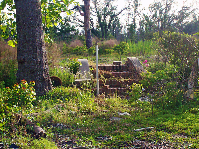 Gone. This photo was taken in Ocean Springs, MS after Hurricane Katrina.