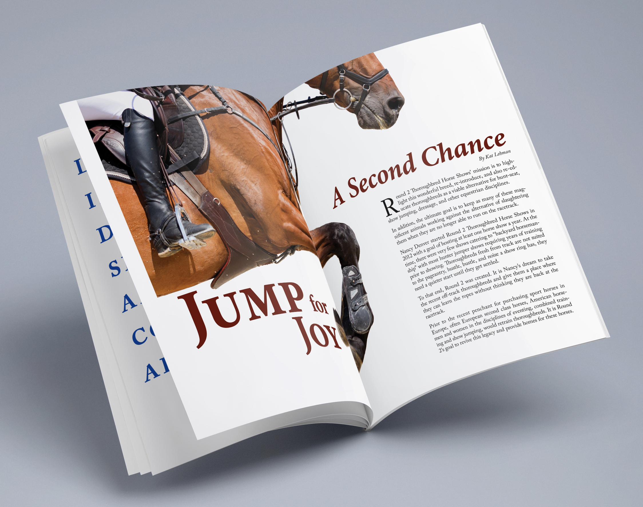 2-page magazine spread